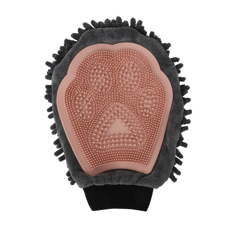 PetFolk Grooming Glove — Silicone Deshedding & Tick Check Mitt for Dogs & Cats
