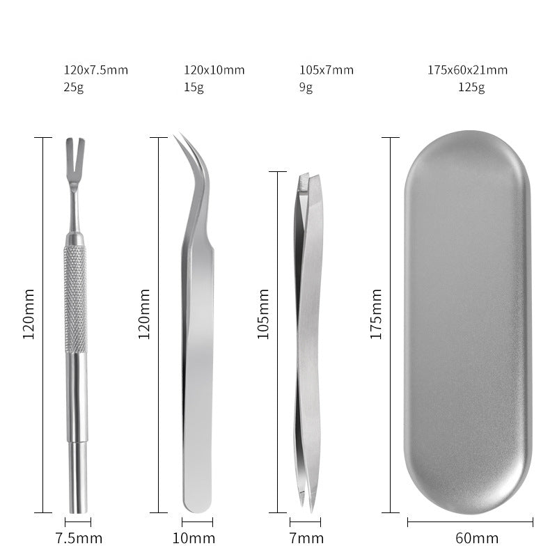 PetFolk Tick Removal Kit — Professional 3-Piece Stainless Steel Set for Dogs & Cats